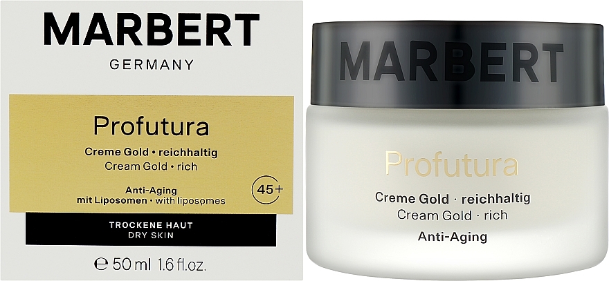 Reichhaltige Anti-Aging-Creme für trockene Haut - Marbert Profutura Cream Gold Rich — Bild N2