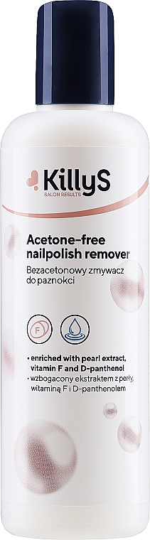 Acetonfreier feuchtigkeitsspendender Nagellackentferner - KillyS Acetone-Free Nail Polish Remover — Bild N1