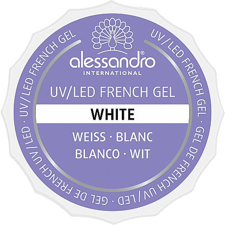Französisches Gel für Nägel weiß - Alessandro International French Gel White — Bild N1