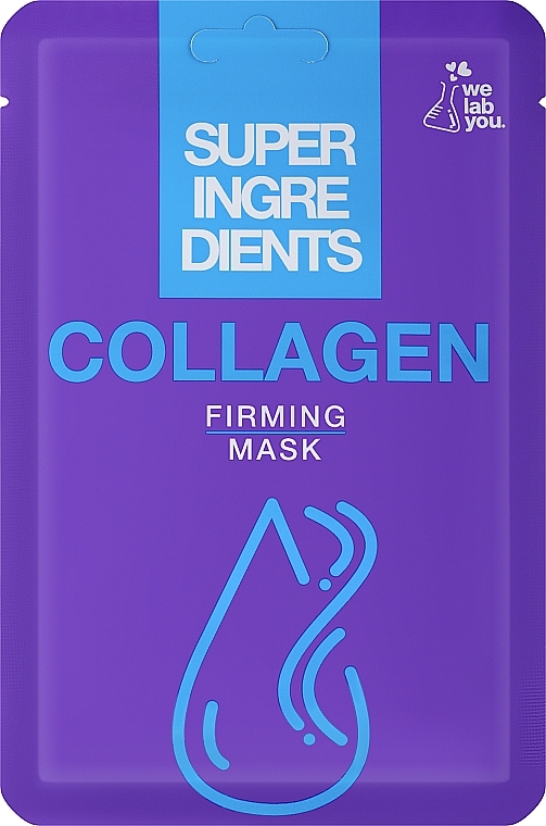 Tuchmaske für das Gesicht mit Kollagen - We Lab You Super Ingredients Collagen Firming Mask — Bild N1