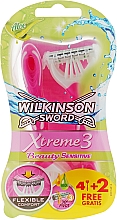 Düfte, Parfümerie und Kosmetik Einwegrasierer 4+2 St. - Wilkinson Sword Xtreme 3 Beauty Sensitive