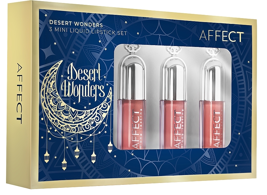 Affect Cosmetics Desert Wonders 3 Mini Liquids Lipsticks Set (lipstick/3x1,8ml) - Set — Bild N1
