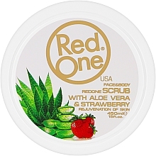 Tägliches Peeling für Gesicht und Körper mit Aloe Vera und Erdbeere - RedOne Face & Body Daily Scrub Aloe Vera & Strawberry — Bild N1