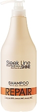 Reparierendes Shampoo mit Seidenprotein - Stapiz Sleek Line Repair Shampoo — Foto N4