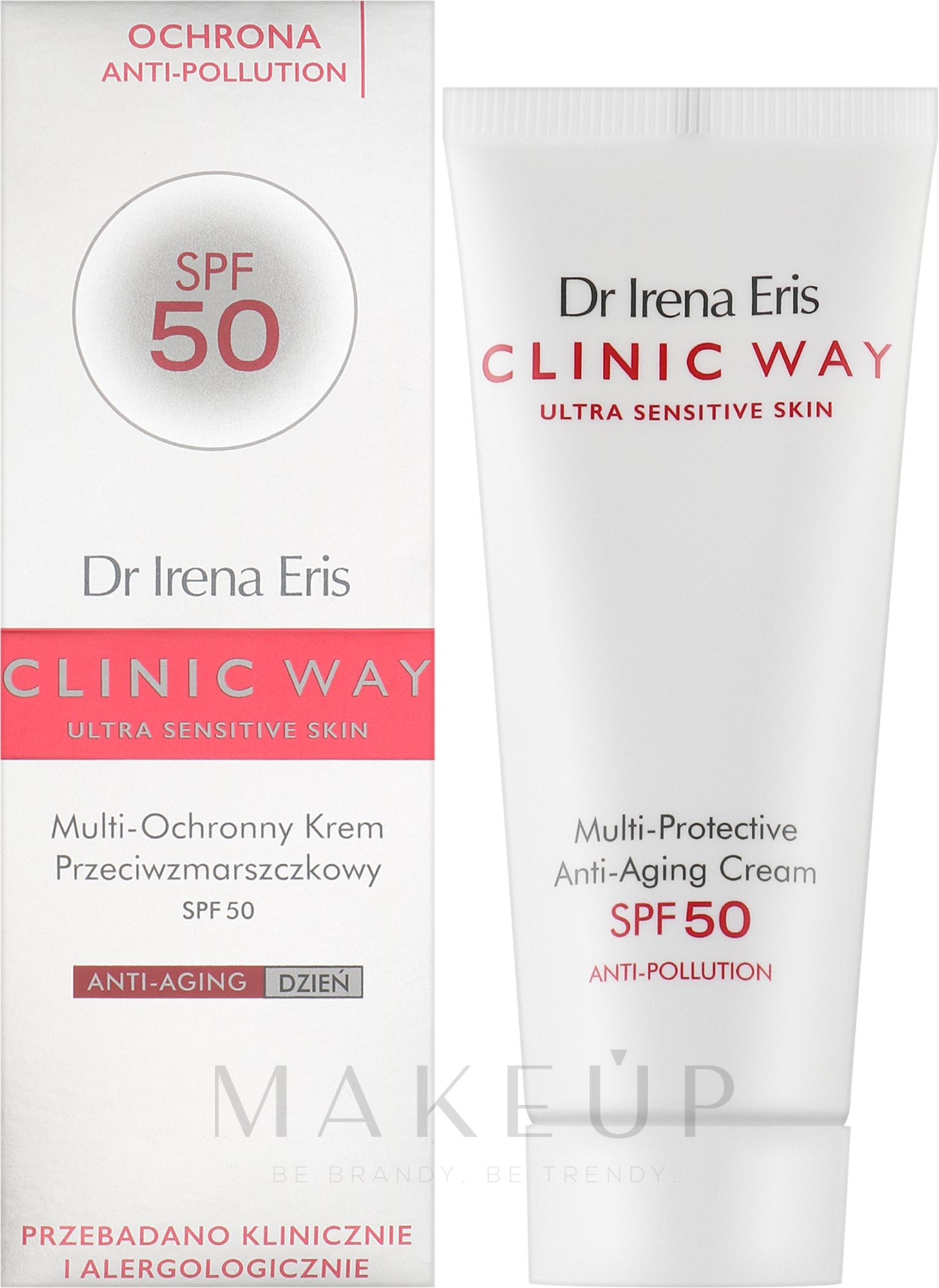 Schützende Anti-Aging Gesichtscreme gegen Umwelteinflüsse SPF 50 - Dr. Irena Eris Clinic Way — Bild 40 ml