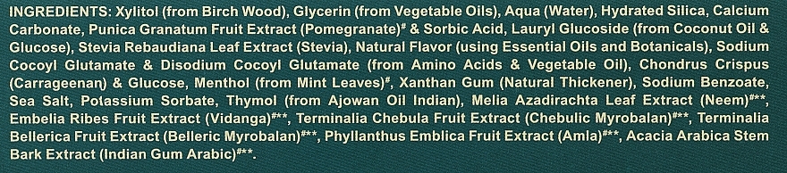 Glutenfreie Zahnpasta mit Neem und Granatapfel - Himalaya Herbals Botanique Toothpaste — Bild N3