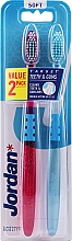 Zahnbürste weich Target Teeth & Gums lila, blau 2 St. - Jordan Target Teeth Toothbrush — Bild N4