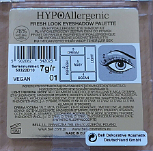 Lidschatten-Palette - Bell Hypoallergenic Fresh Look Eyeshadow Palette — Bild N2