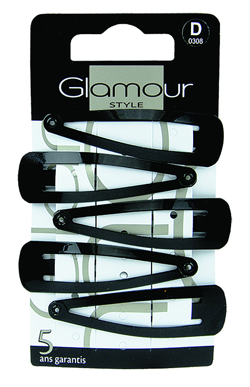 Klick-Klack Haarspange 308 schwarz 5 St. - Glamour — Bild N1