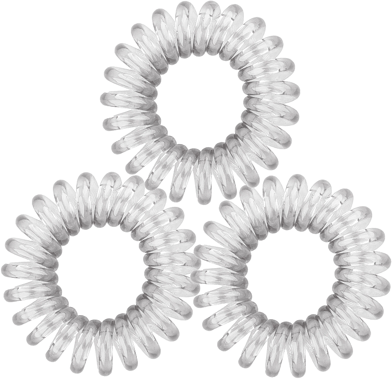 Spiral-Haargummi Anti Ziep transparent 3 St. - Titania — Bild N2