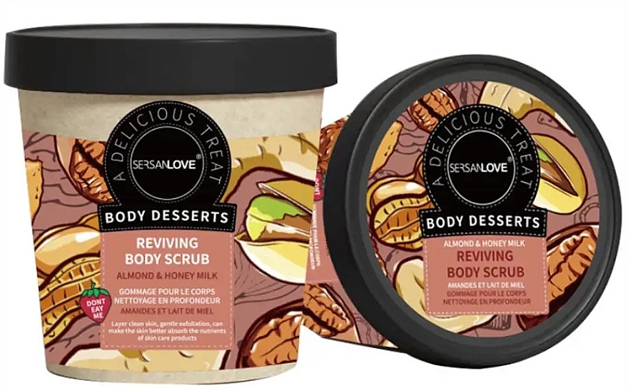 Körperpeeling - Sersanlove Body Desserts Instant Reviving Scrub Almond & Honey Milk — Bild N1