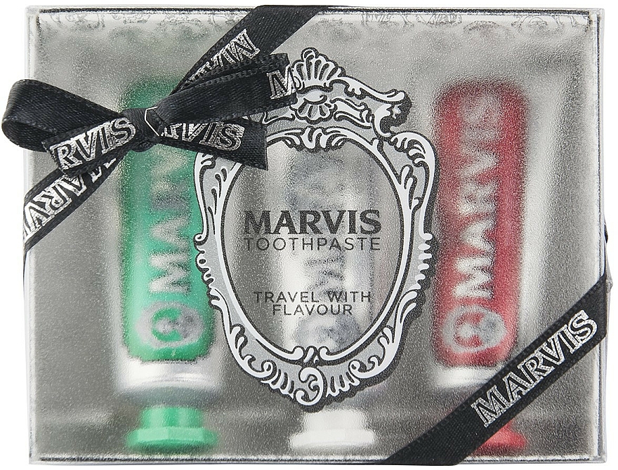 Zahnpflegeset "Travel With Flavour" - Marvis (Zahnpaste 3x25ml)