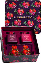 Düfte, Parfümerie und Kosmetik L'Erbolario Pomegranate - Körperpflegeset (Handgel 250ml + Handcreme 250ml + Zubehör) 
