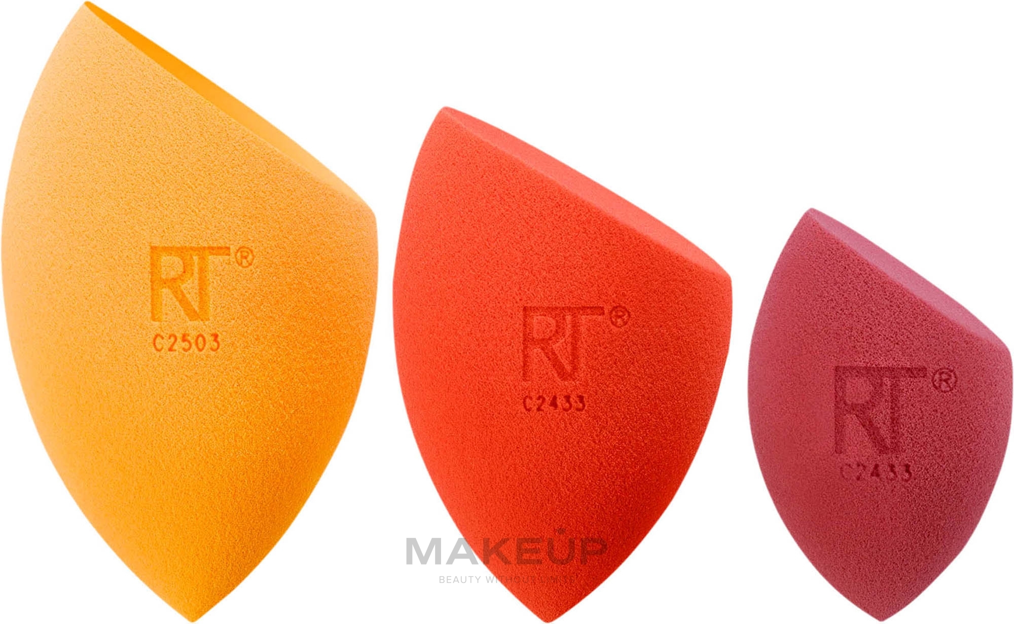 Make-up-Schwamm-Set - Real Techiques Solar Power Sunsoaked Sponge Trio — Bild 3 St.