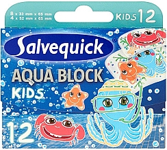 Düfte, Parfümerie und Kosmetik Wasserfeste Kinder-Pflaster Aqua Block - Salvequick Aqua Block Kids Slices