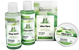 Düfte, Parfümerie und Kosmetik Körperpflegeset - IDC Institute Aloe Vera Set (Duschgel 150 ml + Körperlotion 50ml + Badesalz 250g + Körperschaum 150ml)