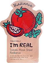 Düfte, Parfümerie und Kosmetik Revitalisierende und antioxidative Tuchmaske mit Vitamin E und Tomaten-Extrakt - Tony Moly I'm Real Tomato Mask Sheet