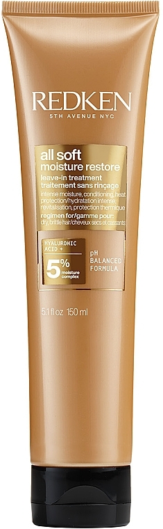 Leave-in feuchtigkeitsspendende Haarspülung - Redken All Soft Moisture Restore Leave-In Treatment — Bild N1