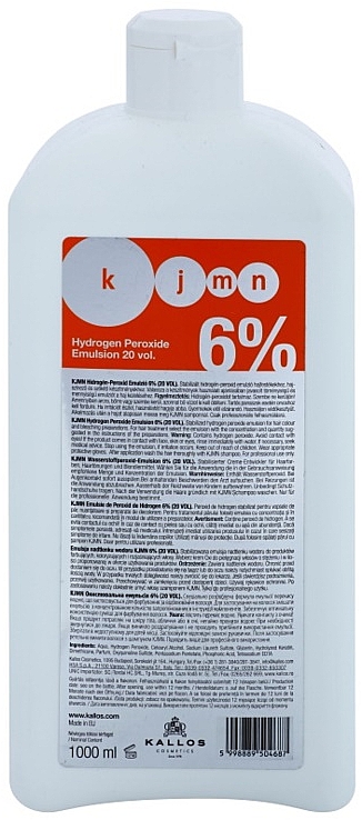Entwicklerlotion 6% - Kallos Cosmetics KJMN Hydrogen Peroxide Emulsion