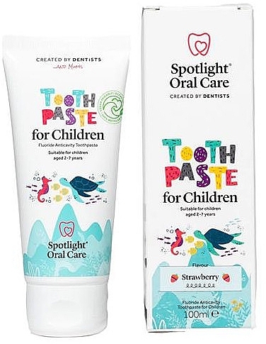 Zahnpasta für Kinder von 2 bis 7 Jahren Erdbeergeschmack - Spotlight Oral Care Kids Total Care Toothpaste Strawberry — Bild N1