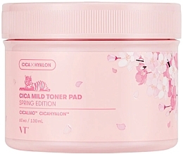 Düfte, Parfümerie und Kosmetik Gesichtswasser in Flocken - VT Cosmetics Cica Mild Toner Pad Spring Edition