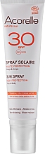 Bio-Sonneschutzspray für Gesicht und Körper SPF 30 - Acorelle Sun Spray High Protection Face & Body — Bild N2