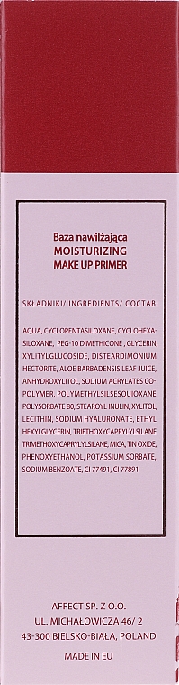 Feuchtigkeitsspendender Gesichtsprimer - Affect Cosmetics Moisturizing Primer Make Up — Bild N2