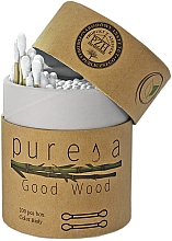 Düfte, Parfümerie und Kosmetik Wattestäbchen aus Bambus in Box weiß - Puresa Good Wood