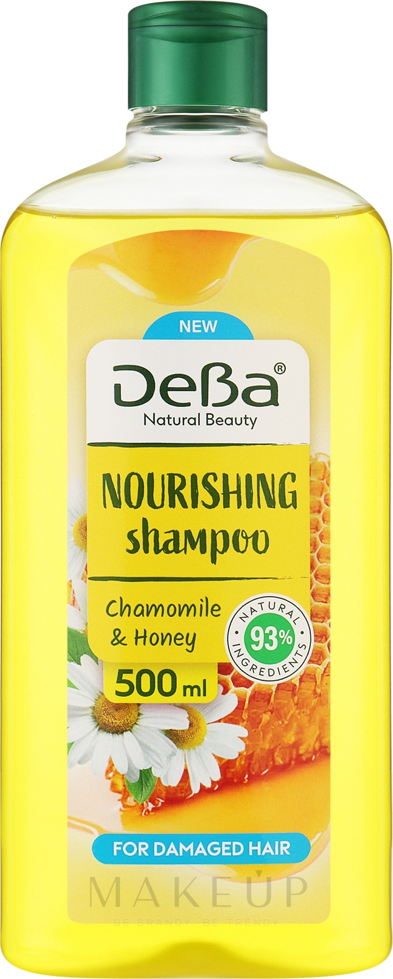 Pflegendes Shampoo mit Kamillenextrakt und Honig für geschädigtes Haar - DeBa Nourishing Shampoo Chamomille & Honey — Bild 500 ml
