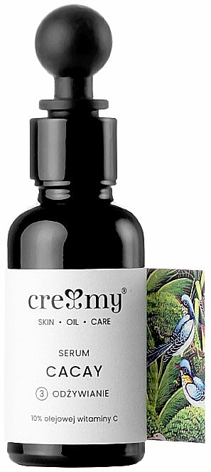 Antioxidatives Gesichtsserum mit Cacay-Öl und Vitamin C - Creamy Young Cacay Antioxidant Oil Serum — Bild N1