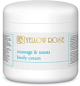 Körpercreme mit Massage- und Saunaeffekt - Yellow Rose Massage And Sauna Body Cream (Salon Size) — Bild N1