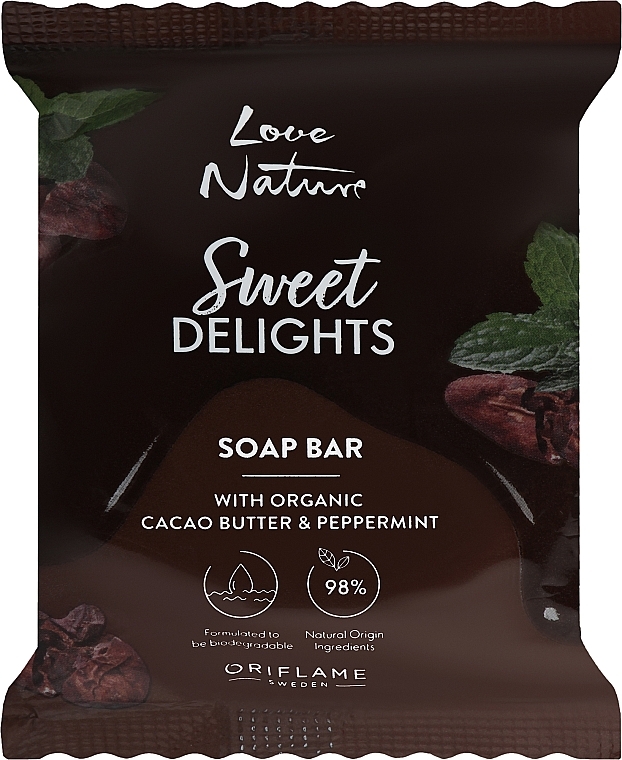 Seife mit Bio-Kakaobutter und Minze - Oriflame Love Nature Sweet Delights Soap Bar  — Bild N1