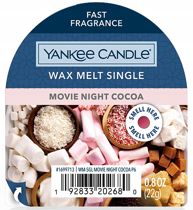 Duftwachs - Yankee Candle Movie Night Cocoa Wax Melt — Bild N1