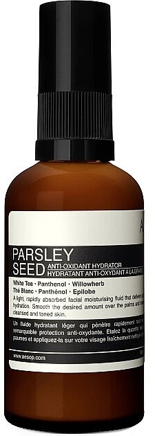 Feuchtigkeitsspendende Gesichtsbehandlung mit Petersiliensamen und Antioxidantien - Aesop Parsley Seed Anti Oxidant Hydrator	 — Bild N1