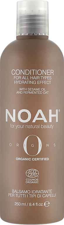 Feuchtigkeitsspendender Conditioner für alle Haartypen mit Sesamöl und fermentiertem Hafer - Noah Origins Hydrating Conditioner For All Hair Types — Bild N1