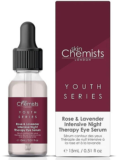 Augenserum für die Nacht - Skin Chemists Youth Series Rose & Lavender Intensive Night Therapy Eye Serum — Bild N2