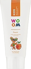 Düfte, Parfümerie und Kosmetik Kinderzahnpasta mit Pfirsichgeschmack - Woom Kids Peach Toothpaste