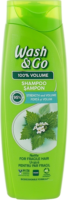 Shampoo mit Brennnesselextrakt für sprödes Haar - Wash&Go — Bild N2