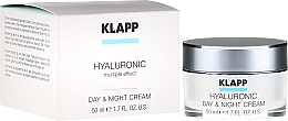 Düfte, Parfümerie und Kosmetik Intensiv hydratisierende Gesichtscreme für Tag und Nacht mit Hyaluronsäure - Klapp Hyaluronic Day & Night Cream