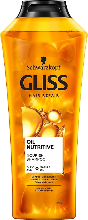 Reparierendes Shampoo für strohiges, splissanfälliges Haar - Gliss Kur Oil Nutritive Shampoo — Bild N1
