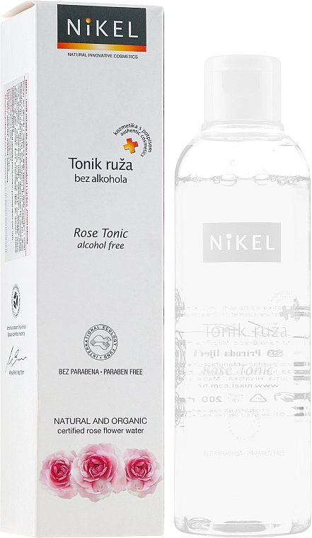 Gesichtswasser mit Bio Rose für normale und trockene Haut - Nikel Rose Tonic — Bild N1