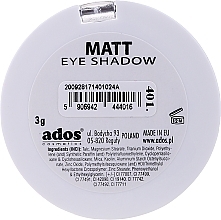 Matte Lidschatten - Ados Matt Effect Eye Shadow — Bild N18