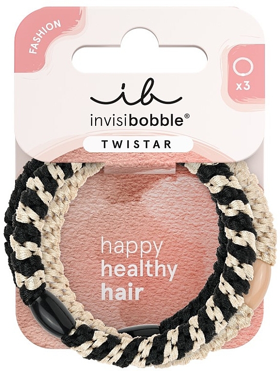 Haargummiset, 3 St. - Invisibobble Twistar Blush Braids — Bild N1