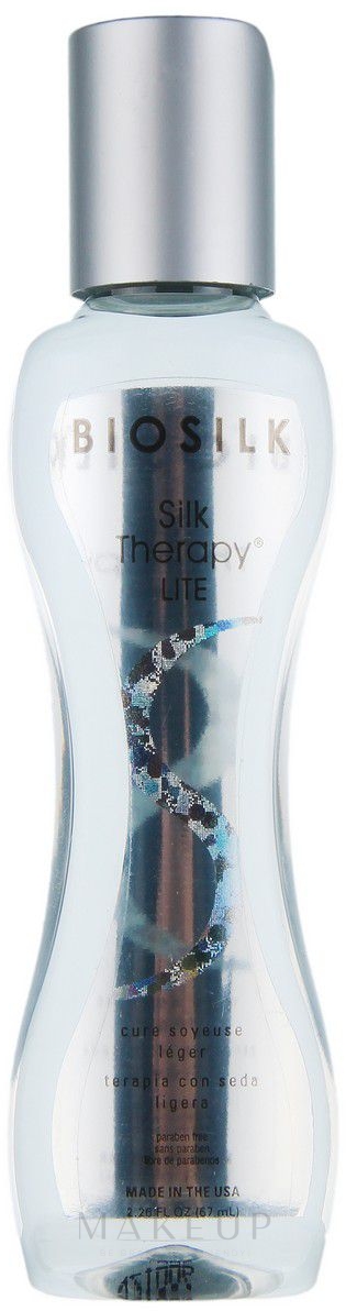Aufbauende Haarkur ohne Ausspülen mit Seidenproteinen - BioSilk Silk Therapy Lite Silk Treatment — Bild 67 ml