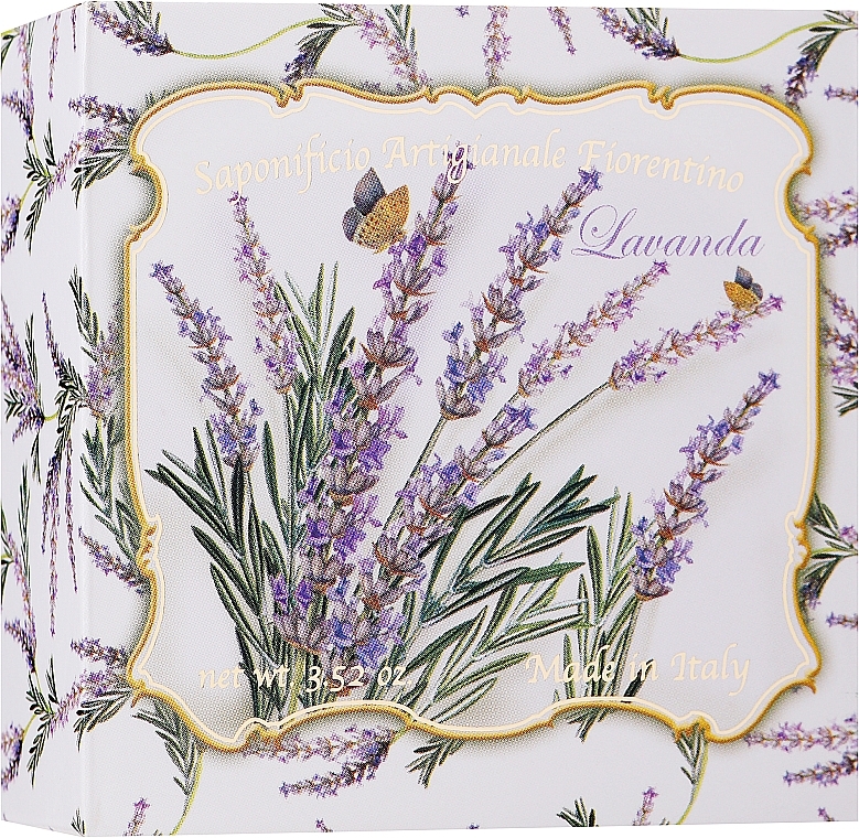 Naturseife Lavender - Saponificio Artigianale Fiorentino Lavender Soap Abbracci Floreali Collection — Bild N1