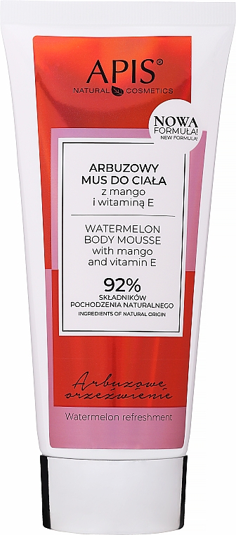 Körpermousse mit Wassermelone, Mango und Vitamin E - APIS Professional Body Mousse — Bild N1