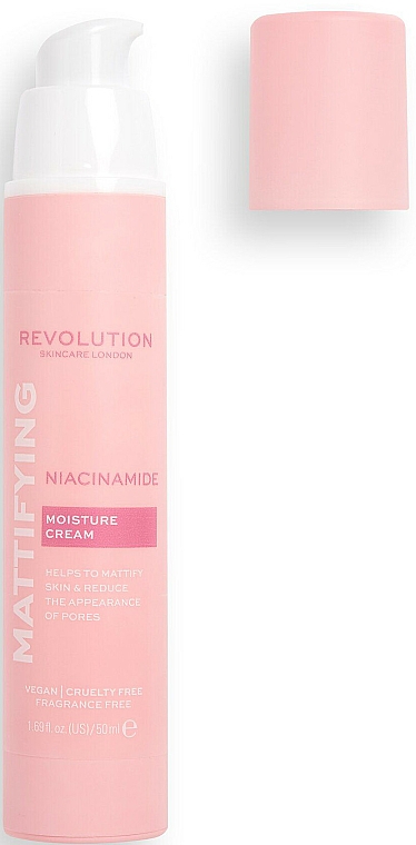 Feuchtigkeitsspendende und mattierende Gesichtscreme mit Niacinamid - Revolution Skincare Niacinamide Mattifying Moisture Cream — Bild N3