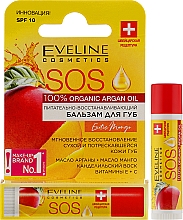 Vitalisierender Lippenbalsam Exotic Mango - Eveline Cosmetics Argan Oil Sos Exotic Mango — Bild N2