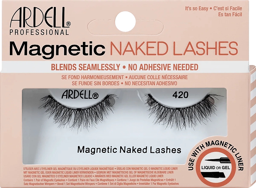 Künstliche Wimpern - Ardell Magnetic Naked Lashes 420 Black — Bild N1