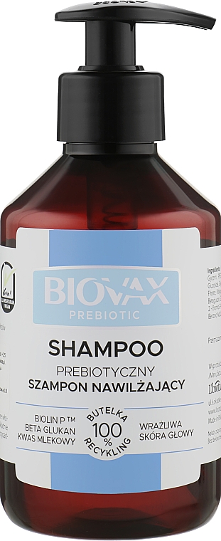 Feuchtigkeitsspendendes Haarshampoo - Biovax Prebiotic Moisturising Hair Shampoo — Bild N1